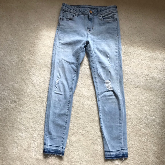 LOWEST Zara Light Wash Mid Rise Skinny Jeans - 4 - Picture 2 of 3